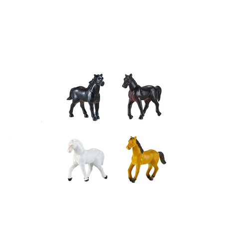 s-pdpxl 8 Pieces Realistic Horse Figurines - Image 1