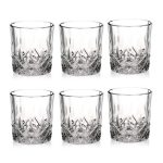 Dream Home - Hand Cut Premium Quality Scotch - Whiskey - Shot Glasses - Set of 6 - Diamond