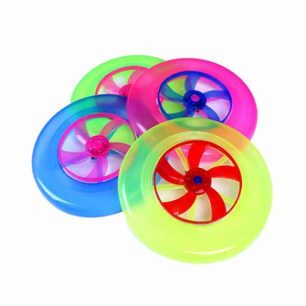 Plastic Flying Plate with Light Up Math Skills - 6 Pack