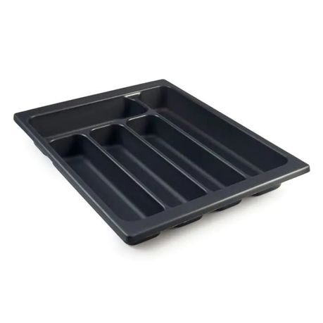 s-pdpxl Moulded Cutlery Tray - Charcoal - W356mm X 460mm - Image 1