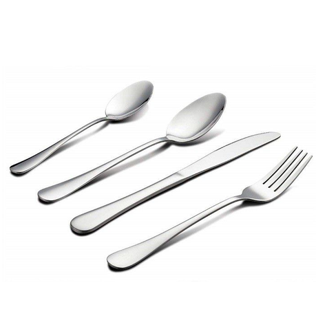 s-pdpxl Stainless Steel Silver Cutlery Set - 90 Pack - Image 1